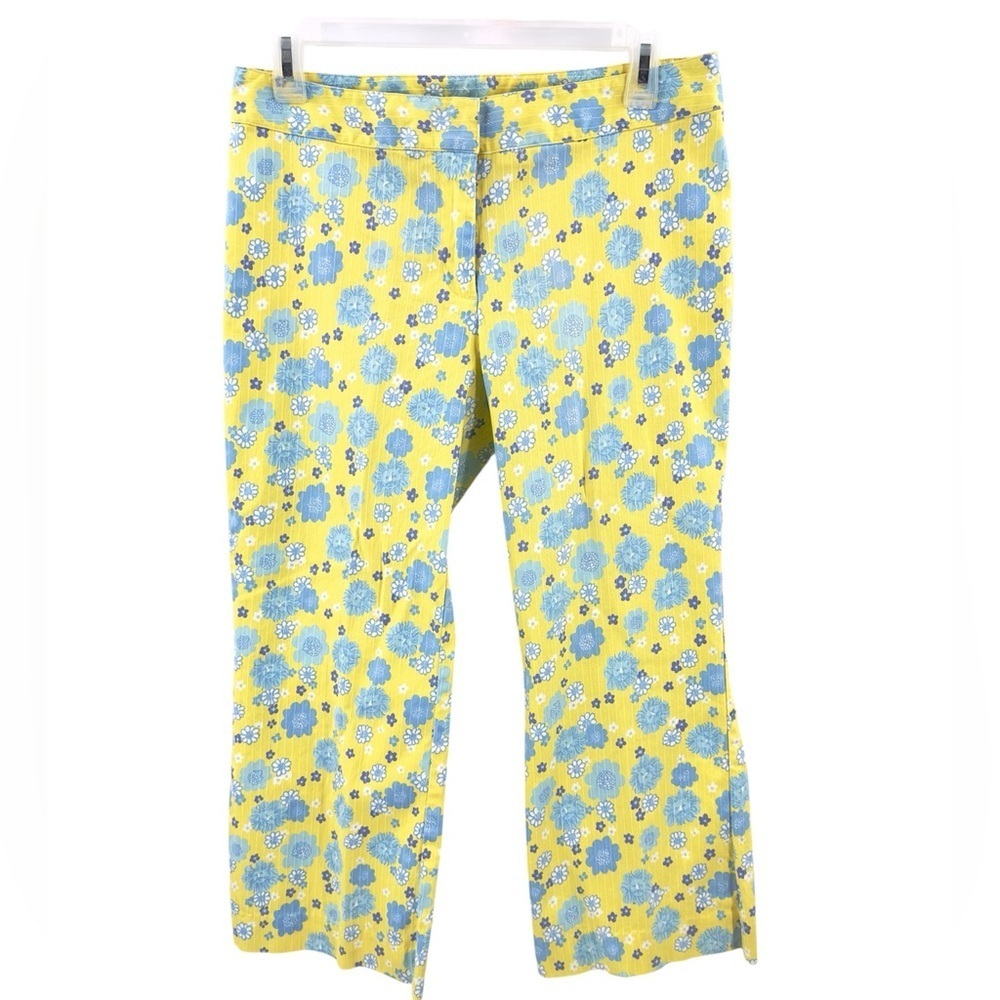 Vintage Lilly Pulitzer Capri Pants Womens 6 Cuba Libre Floral Lion Tropical